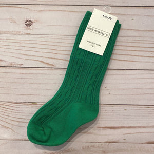 1.5-3Y: NEW Knee High Socks - Green