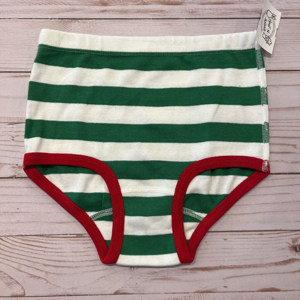 120-130/6-8: Like NEW Green + White Striped Underwear