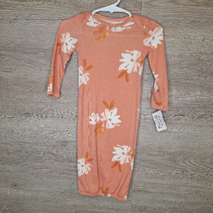 3M: Coral Watercolor Floral Sleep Gown