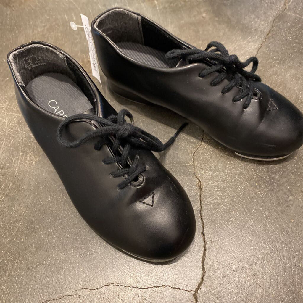 Size 11: Black Lace-Up Tap Shoes