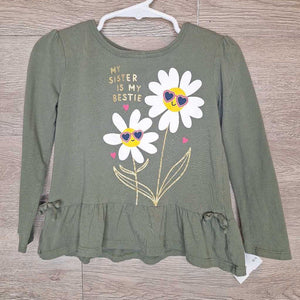 3T: Olive Sisters Daisy Screen L/S Top