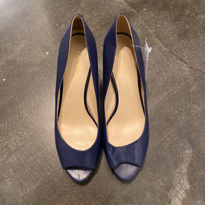 Size 10: Navy Peep Toe Heels
