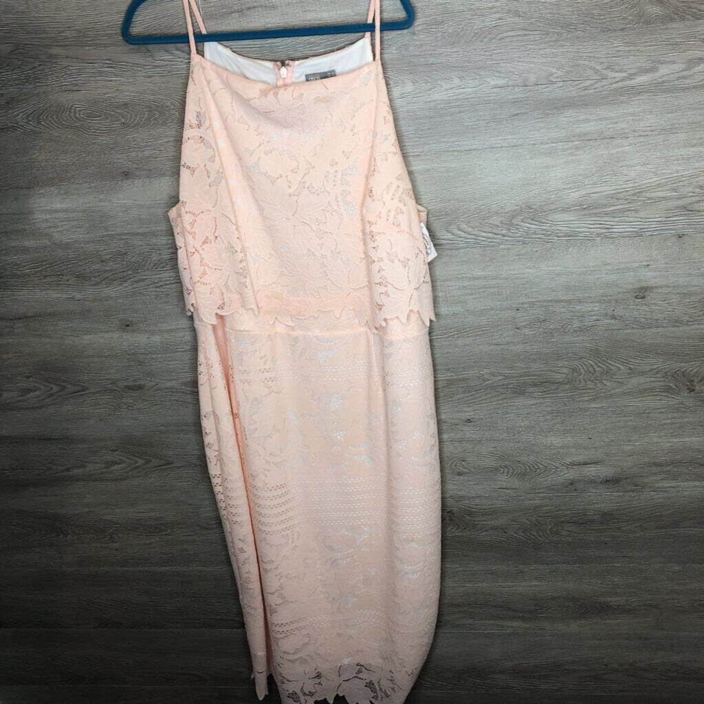 Size 20: Light Peach Lace Dress