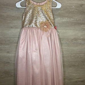 8: NWT Rose Gold Sequin + Tulle Formal Dress