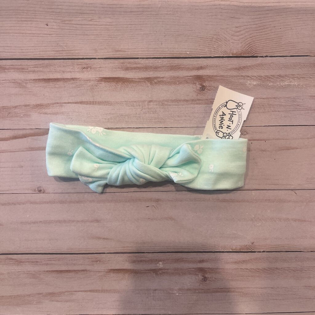 3-6M: Light Aqua Floral Print Headband