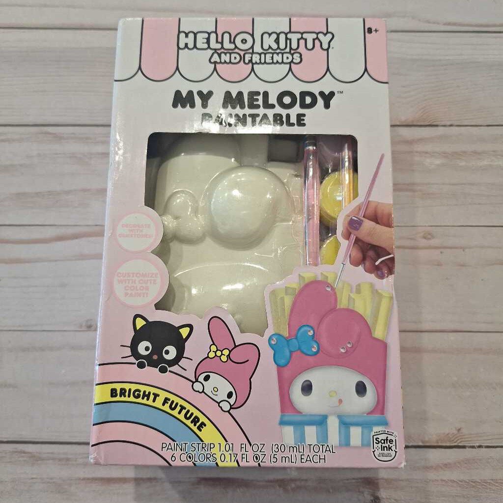 NEW Hello Kitty and Friends My Melody Paintable Craft