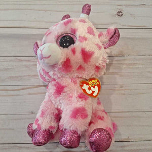 Large Ty Beanie Boo Pink Giraffe - Sweetums