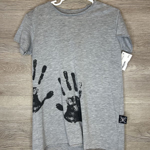 6/7: Grey Hand Print Tee