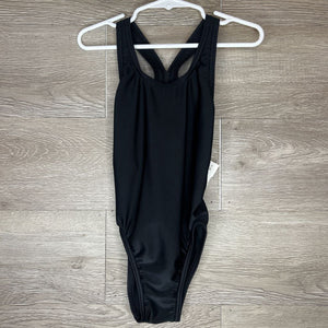 4: Black Keyhole Back Swimsuit