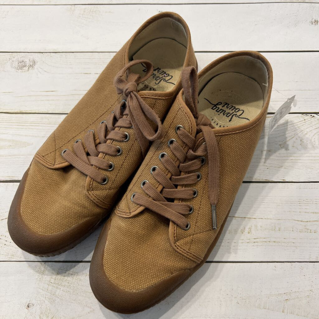 Size 8.5: Tan Canvas Sneakers *retail $120