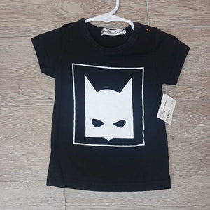 12M: Black Batman Tee