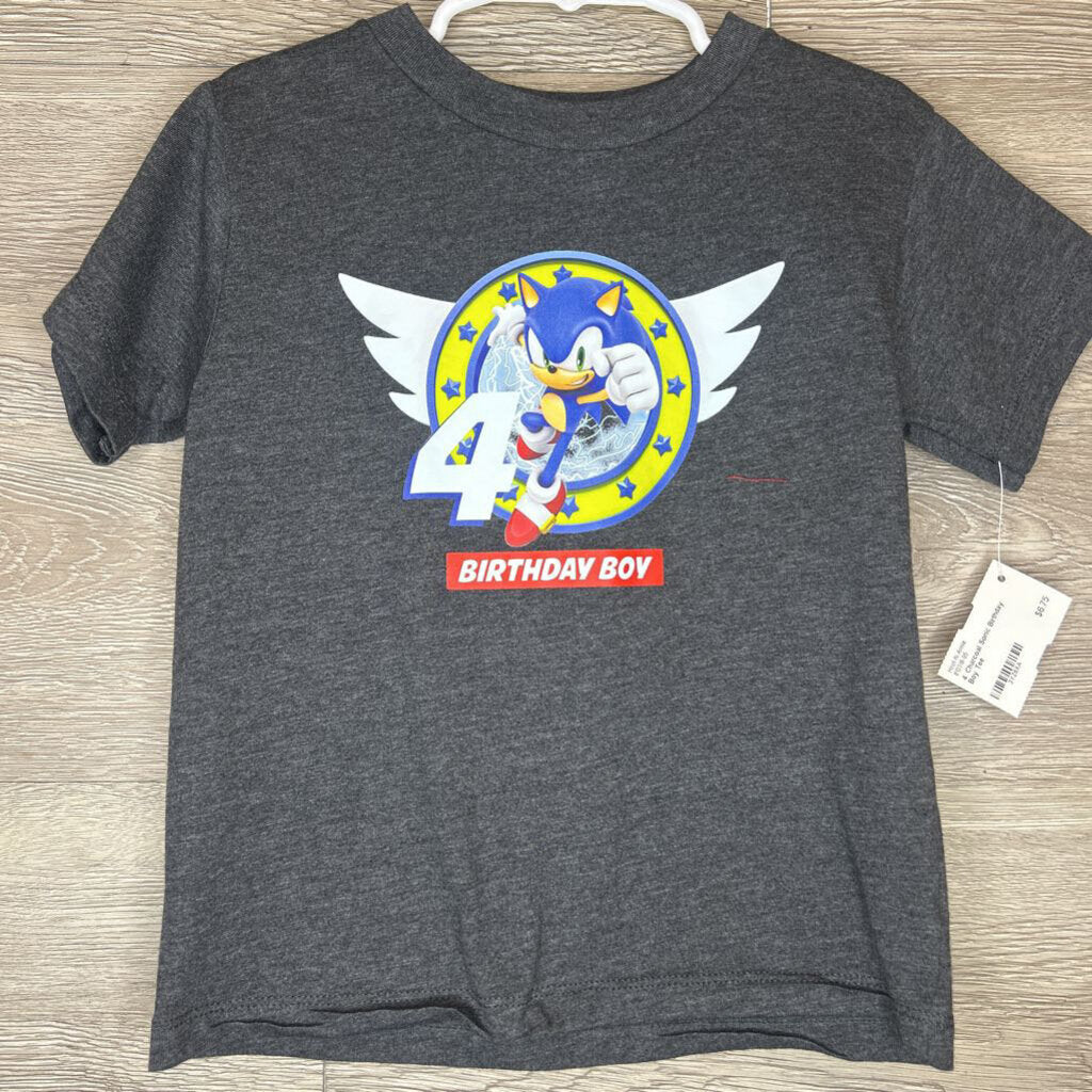 4: Charcoal Sonic Birthday Boy Tee