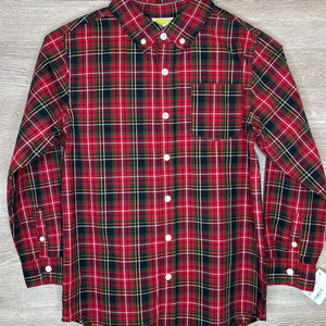 7/8: Red Plaid Button-Up