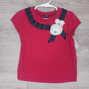 3: Red Polka Dot + Black Ribbon Tee