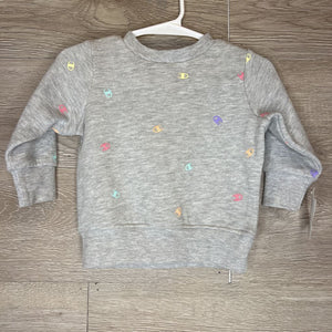 3-6M: Grey Pastel Logo Sweatshirt