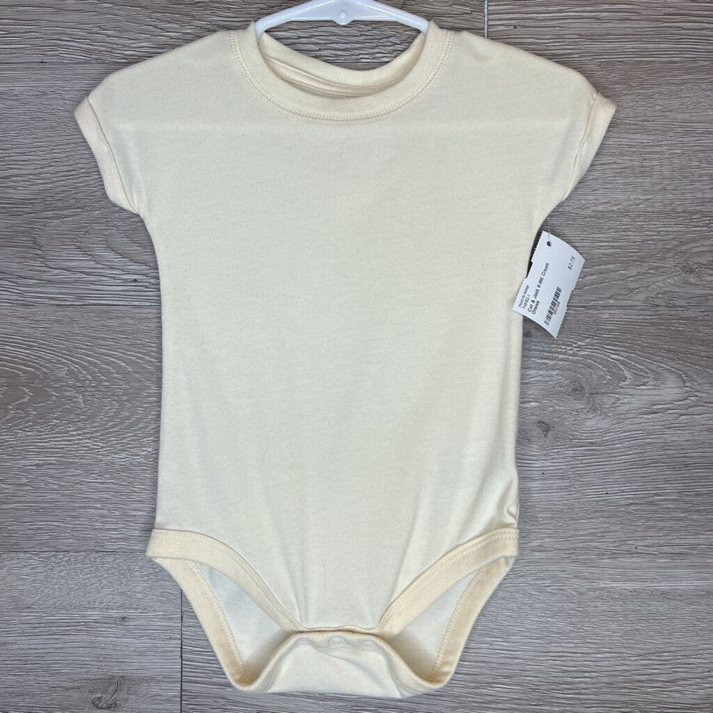 6-9M: Cream Onesie