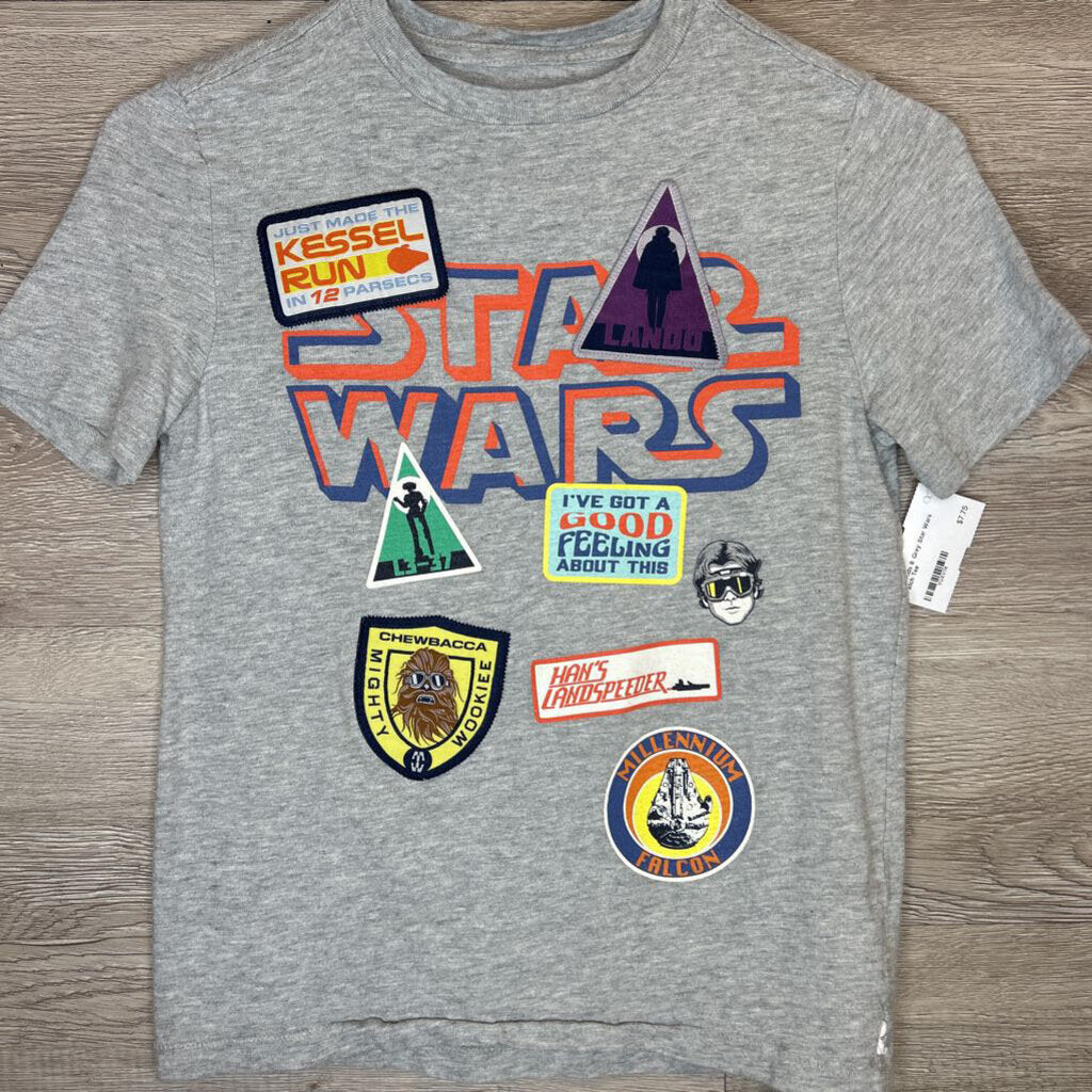 8: Grey Star Wars Patch Tee