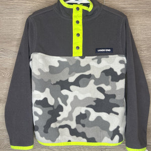 4/5: Grey Camo Fleece Pullover