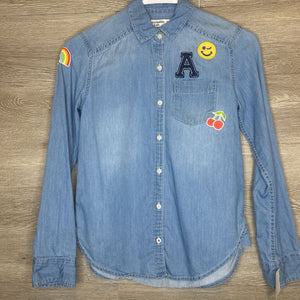 11/12: Chambray Fun Patch Button-Up