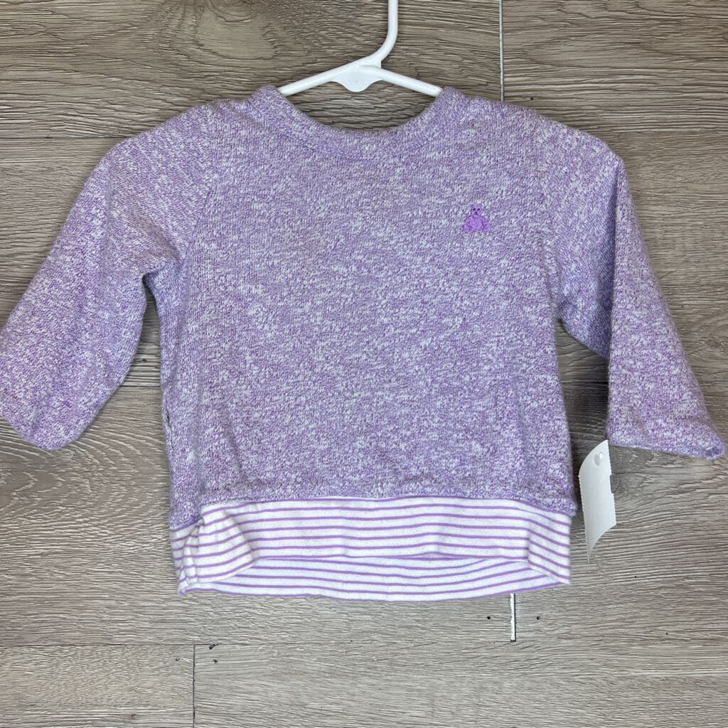 3-6M: Purple Heather Reversible Top