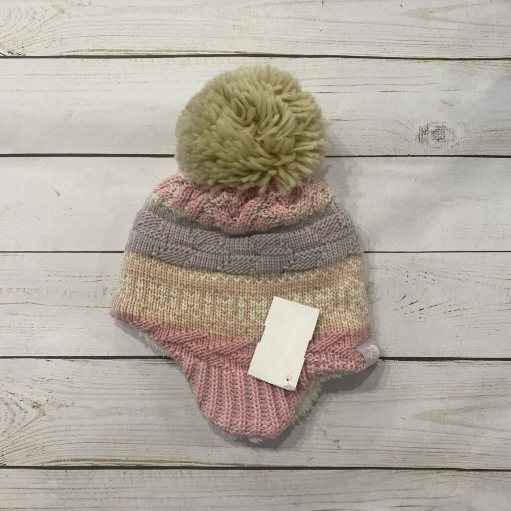 0-6M: Pastel Knit Pom Hat