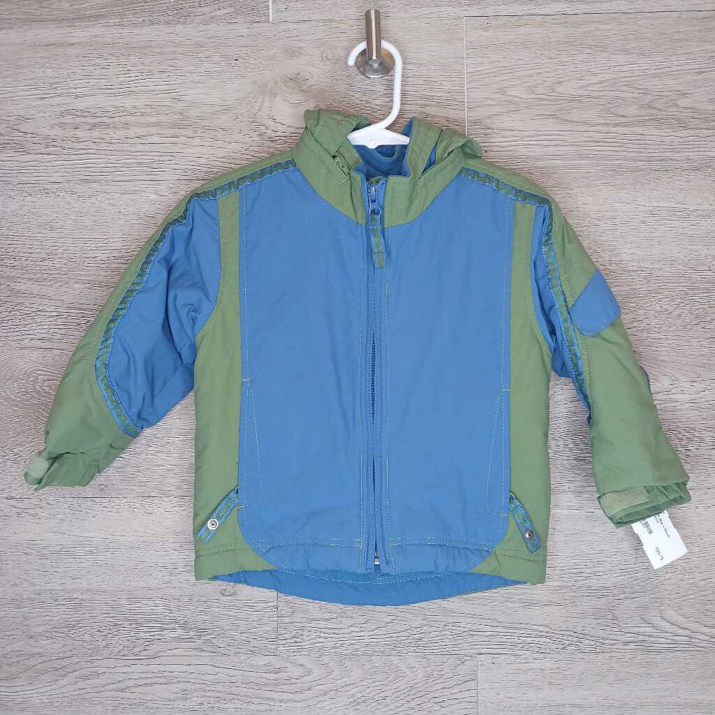 18-24M: Blue + Green Winter Jacket