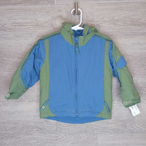 18-24M: Blue + Green Winter Jacket