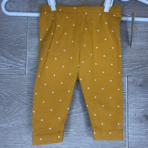 NB: Mustard Polka Dot Leggings