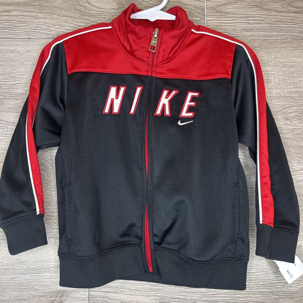 24M: Black + Red Track Jacket