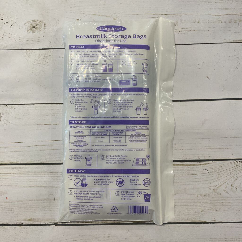 NEW Lansinoh Breastmilk Storage Bags (50ct)