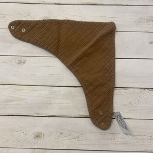 Brown Muslin Bib