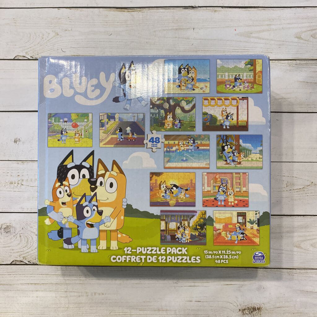 Bluey 12 Puzzle Pack