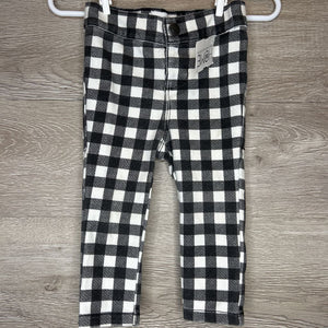 12-18M: B&W Checkered Jeggings