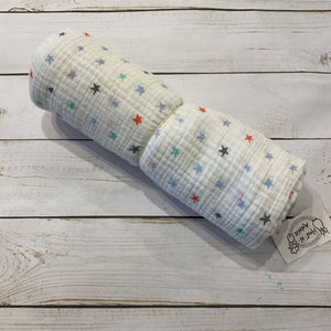 Aden + Anais Star Print Muslin Swaddle Blanket