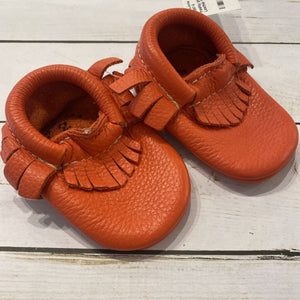 Size 2: Coral Leather Mocassins *retail $60