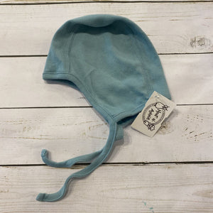 XS(3-12M): Dusty Blue Pilot Cap