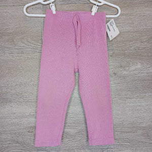 12-18M: Lilac Ribbed Leggings