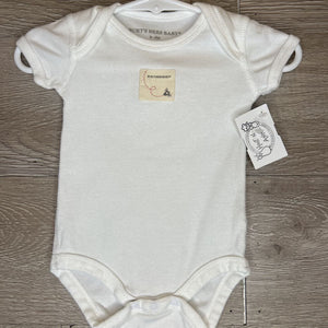 0-3M: White Organic Onesie