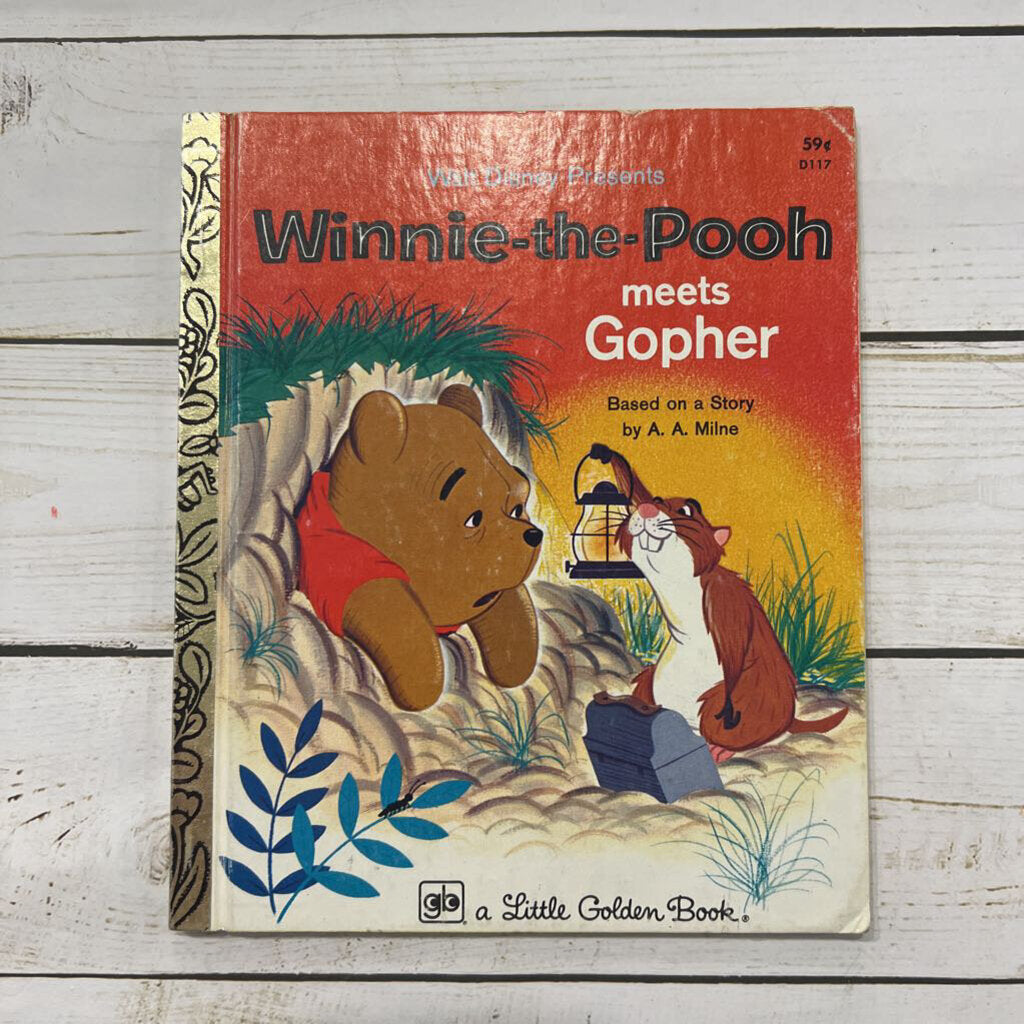 Used Book - Vintage Winne the Pooh Meets Gopher