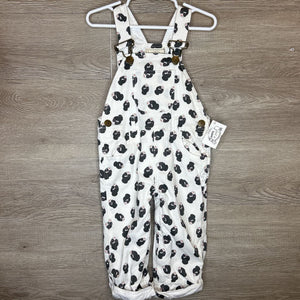 12-18M: B&W Logo Print Overalls *retail $60