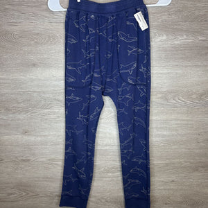 8: Navy Shark Print Reversible Sweatpants