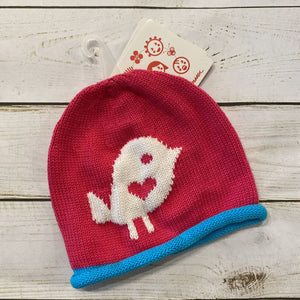 XS(3-12M): NWT Pink Bird Beanie