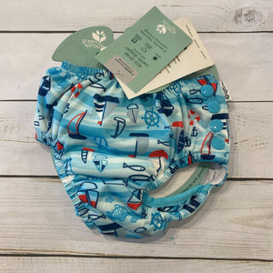 6M: NWT Blue Ocean Print Swim Diaper