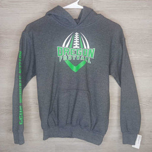 8: Grey Autzen Stadium Football Hoodie