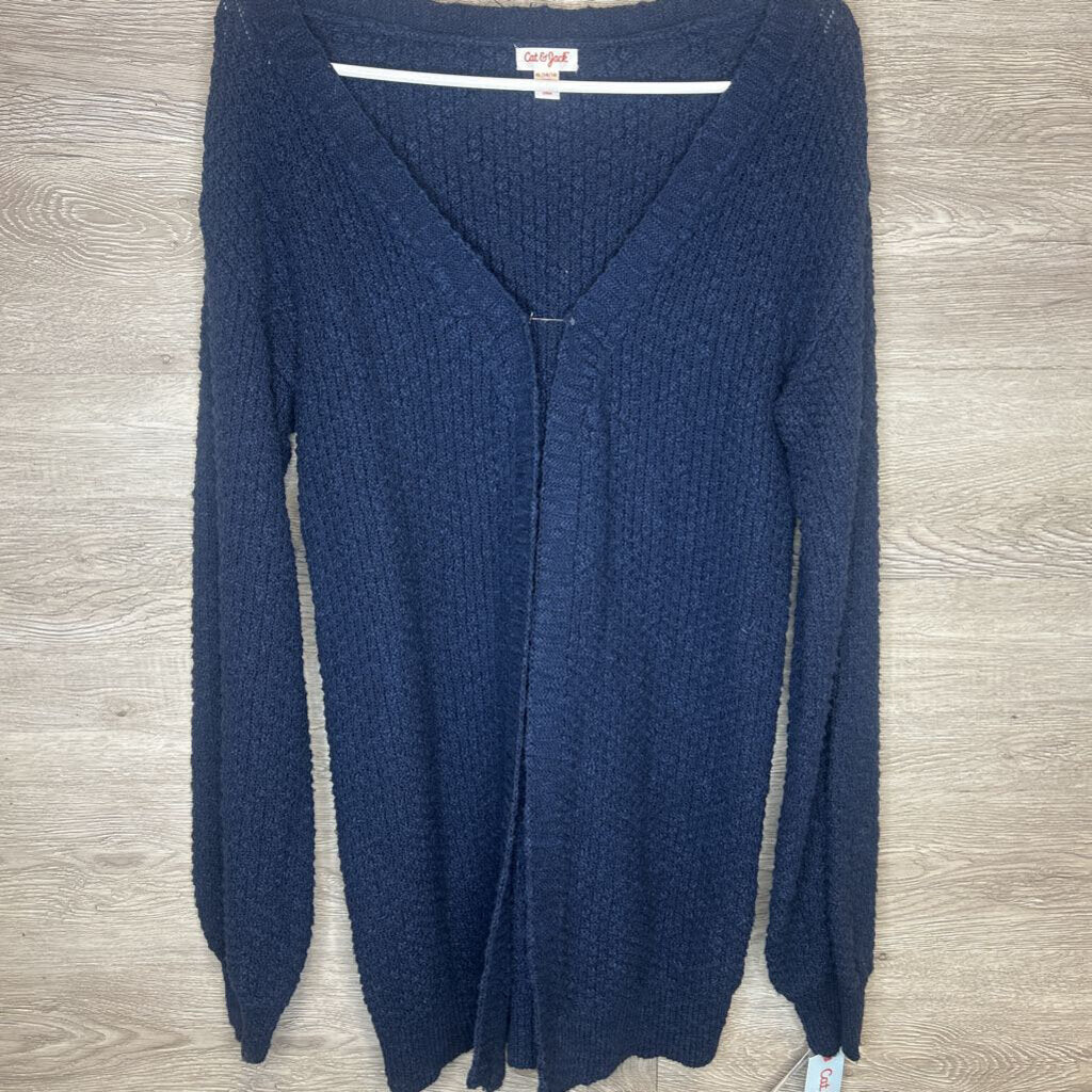 14/16: NWT Navy Drape Front Cardigan