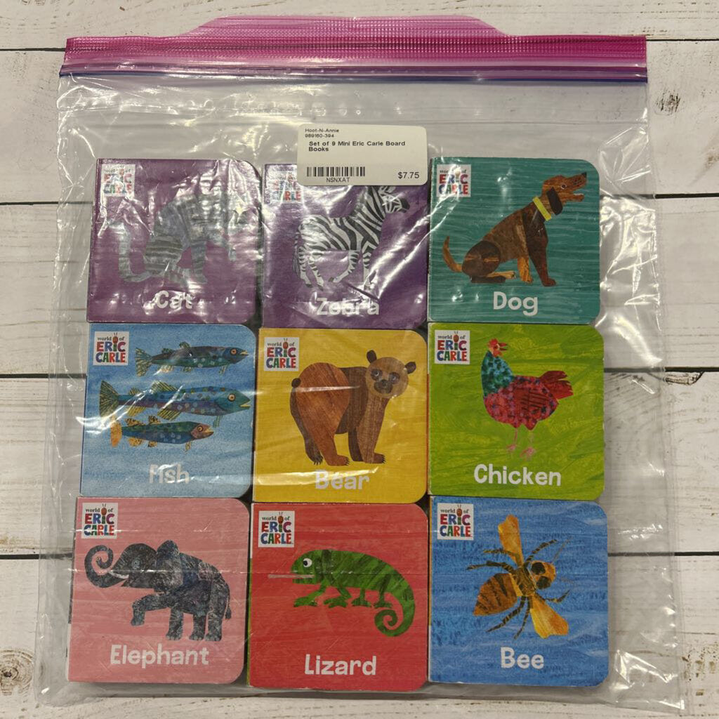 Set of 9 Mini Eric Carle Board Books