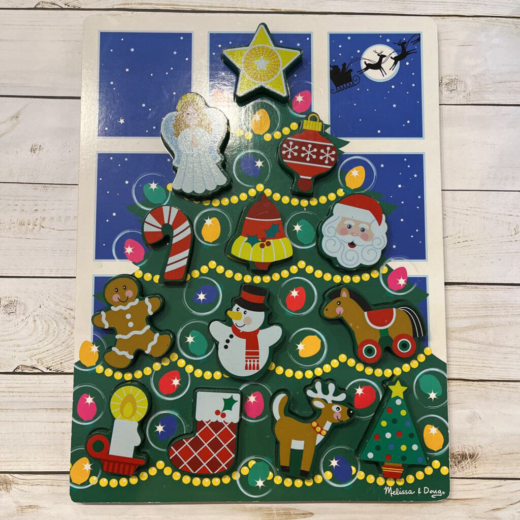 Melissa & Doug Christmas Tree Chunky Puzzle