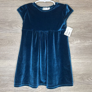 9-12M: Teal Velour Dress