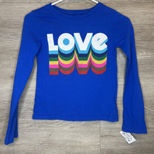 8: Rainbow LOVE Organic Blue Top