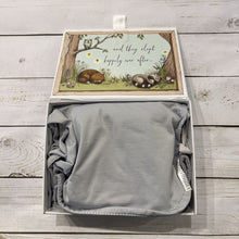 Load image into Gallery viewer, The Ollie World Baby Swaddle - Grey *retails $60
